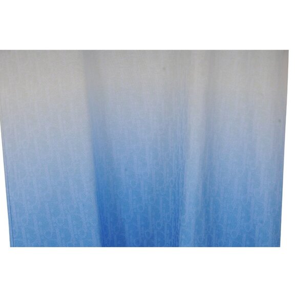 Dior Mens Gradient Oblique Logo T Shirt Medium White Blue Poly Viscose Blend - Picture 3 of 11